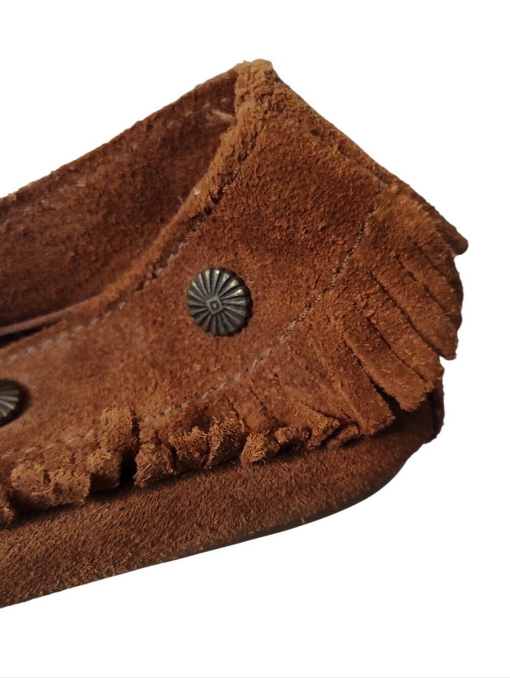 Minnetonka Women's Deerskin Softsole Moccasins Size 8 - Picture 9 of 10